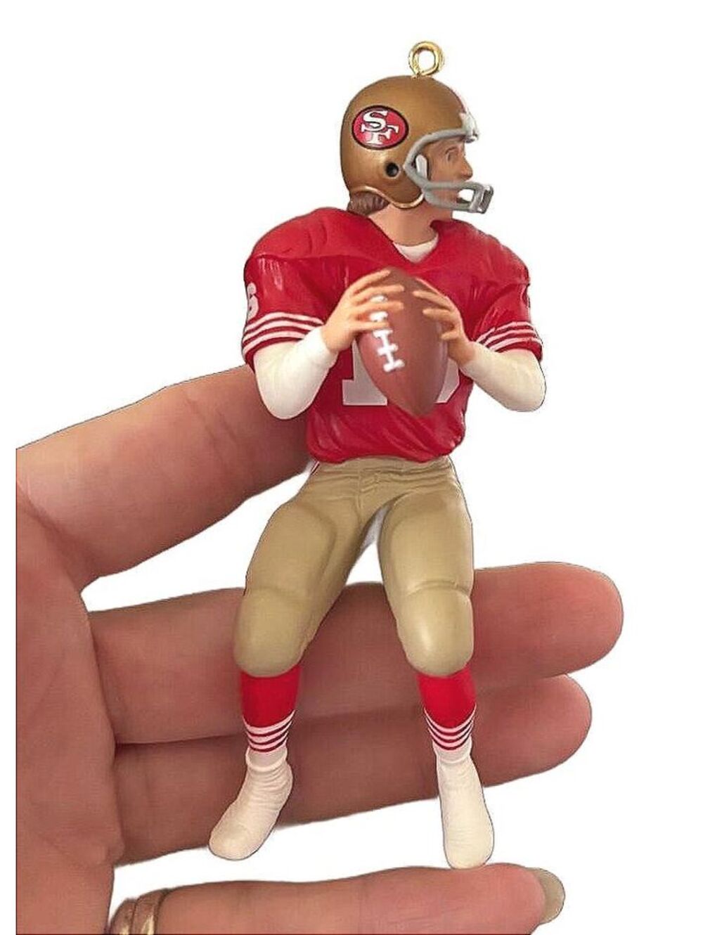 1995 Hallmark Joe Montana 49ers Ornament Football Legends #1 QXI5759